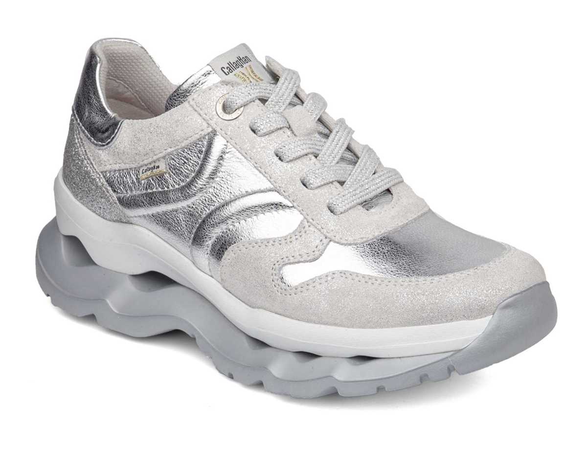 Tenis Callaghan 18820 Sole Mujer Blancos Plateados | GSO2188LO