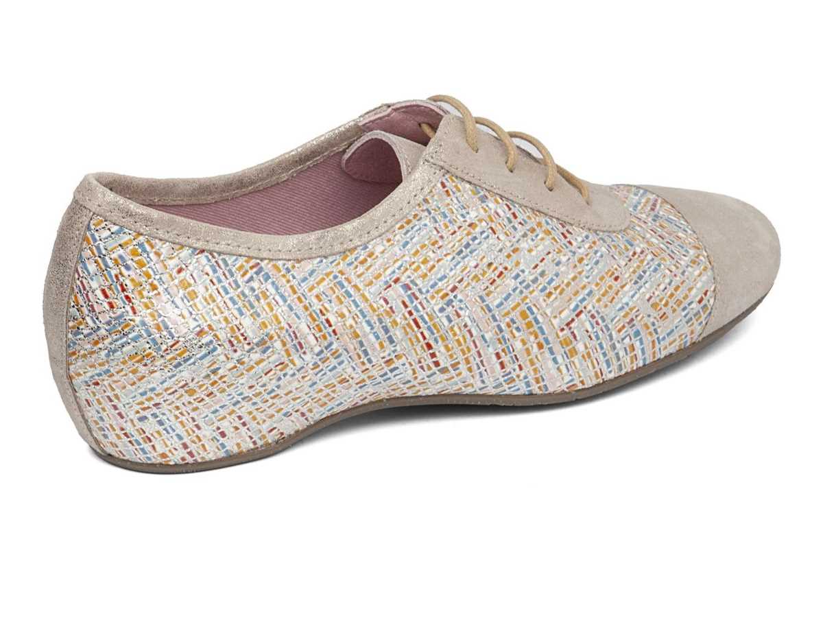 Ballerinas Callaghan 17904 Viki Mujer Plateados Blancos | NWU7274RQ