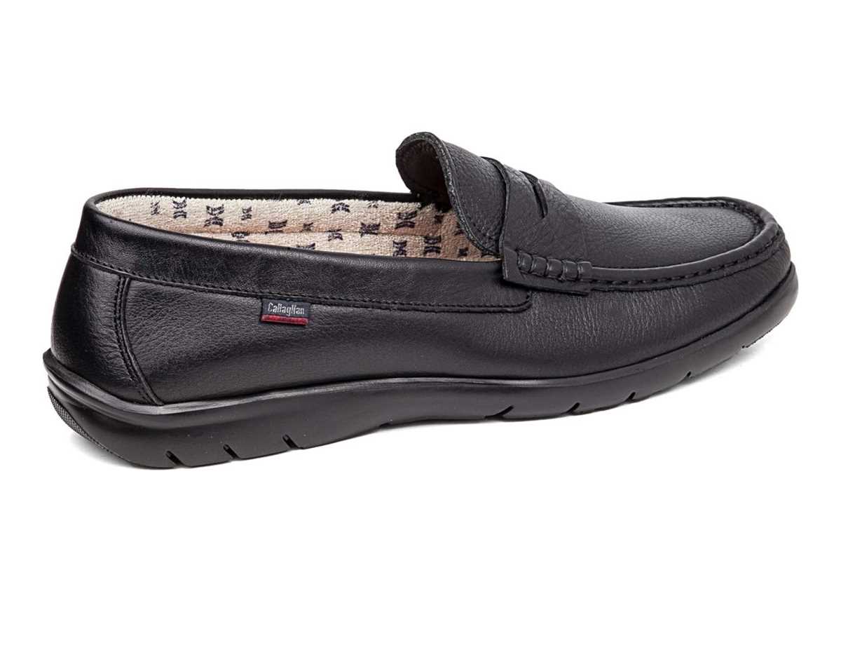 Mocasines Callaghan 18003 Tenger Hombre Negros | HJY3672KL