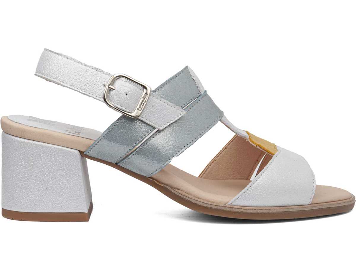 Sandalias Tacones Callaghan 29211 Kibow Mujer Blancos Amarillos Verdes | KIQ5497JI