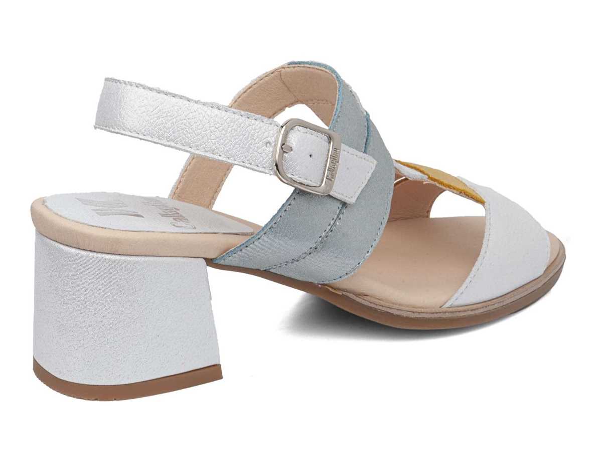 Sandalias Tacones Callaghan 29211 Kibow Mujer Blancos Amarillos Verdes | KIQ5497JI