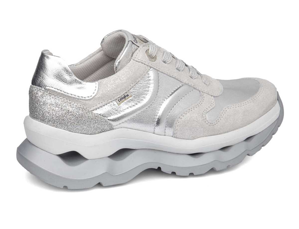 Tenis Callaghan 18820 Sole Mujer Blancos Plateados | GSO2188LO