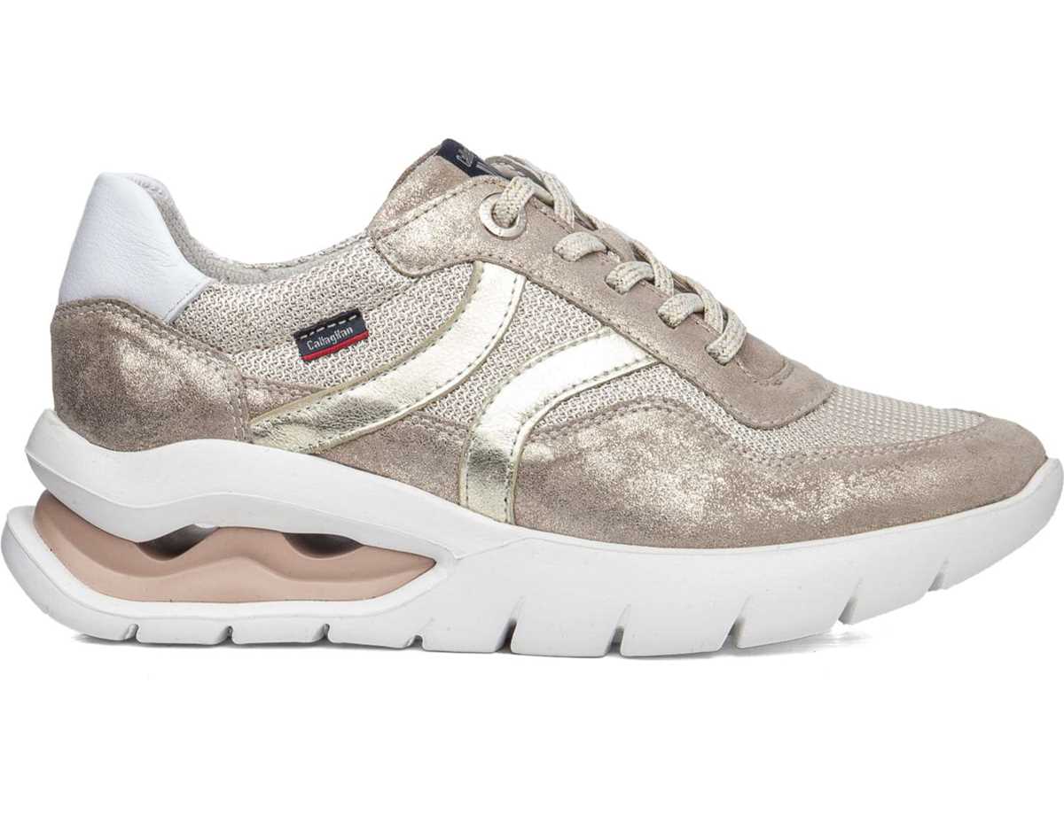 Tenis Callaghan 45812 Aria Mujer Blancos Dorados Beige | IDH545ND
