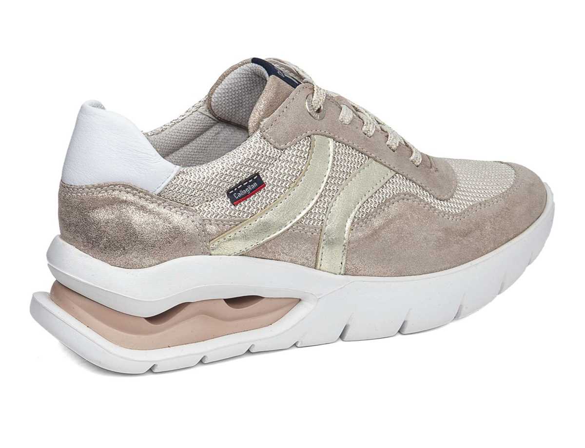Tenis Callaghan 45812 Aria Mujer Blancos Dorados Beige | IDH545ND