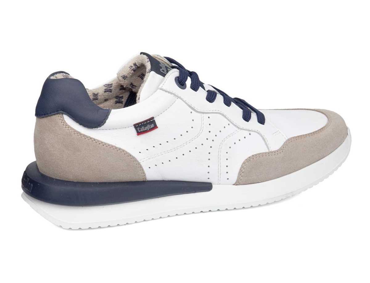 Tenis Callaghan 51107 Moses Hombre Blancos Beige Azules | UQJ2549HV