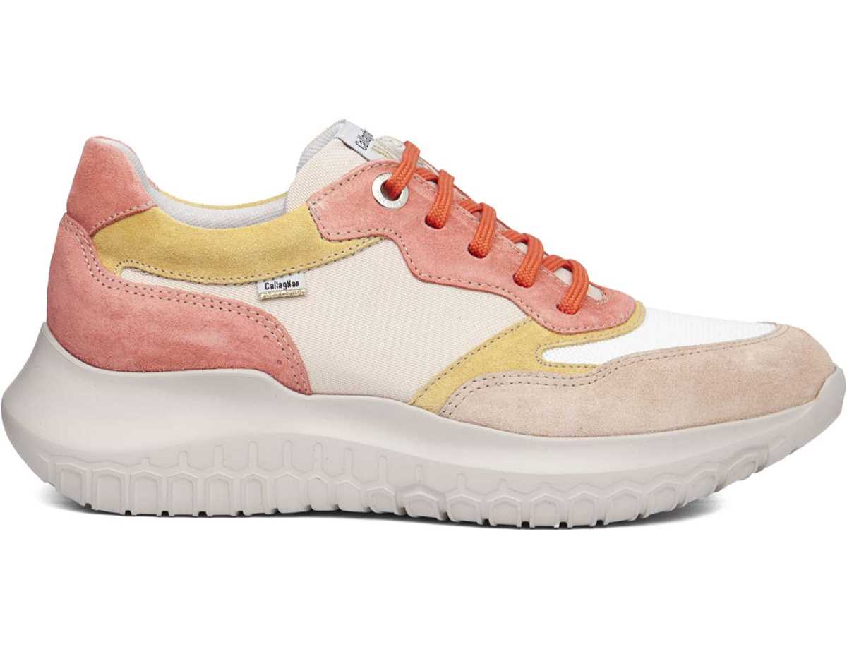 Tenis Callaghan 53802 Suv Marine Sra Mujer Rosas Blancos | YRN6134IV