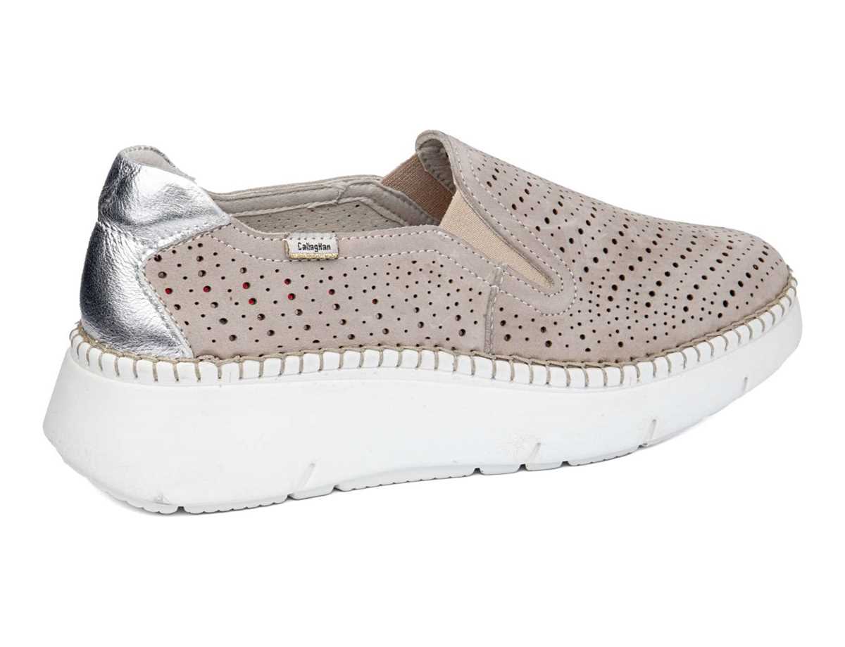 Tenis con Plataforma Callaghan 53601 Circular Sra. Mujer Marrom Plateados | OYS8561TY