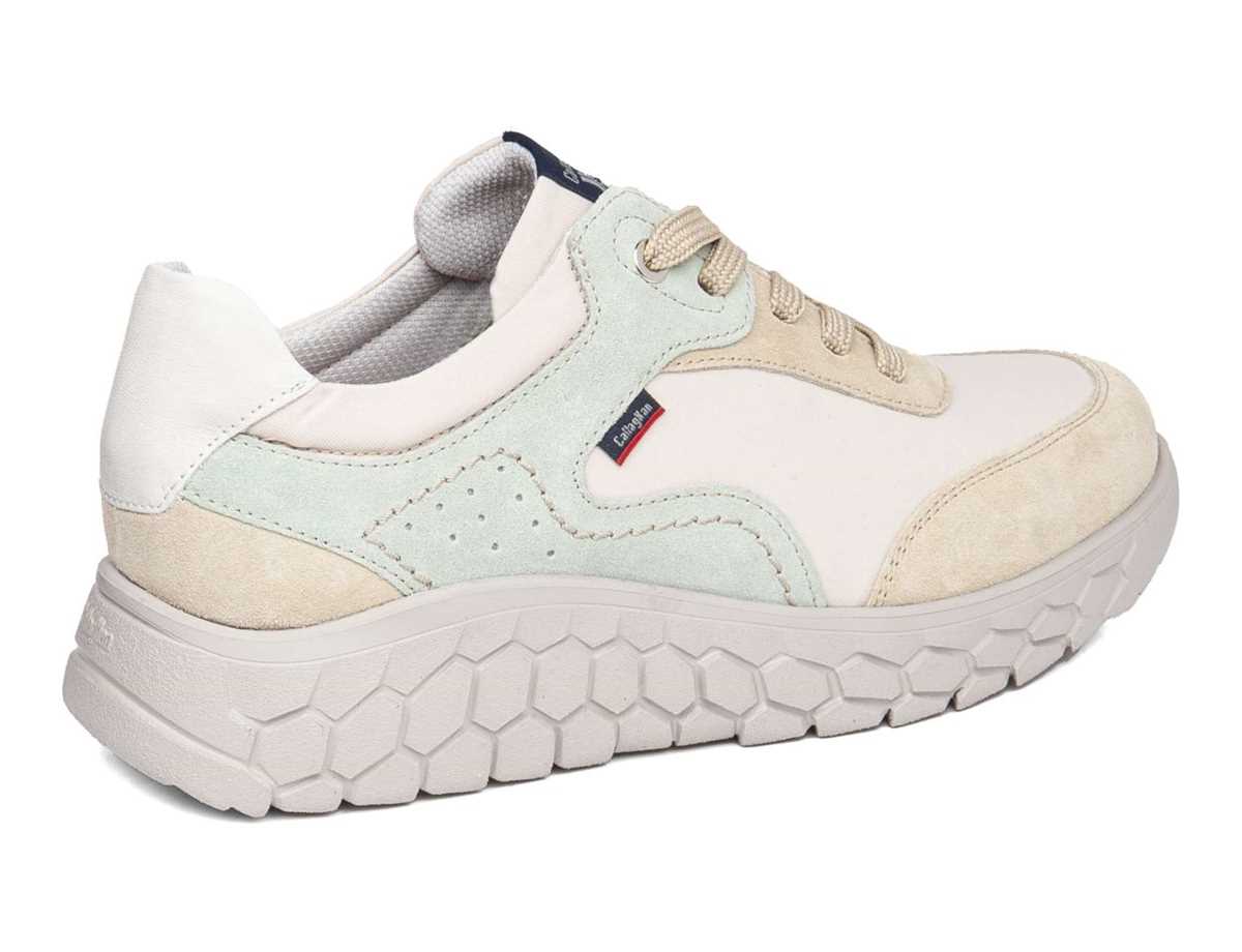 Tenis con Plataforma Callaghan 60004 Suv Sra. Mujer Beige Verdes | QNC8740FU