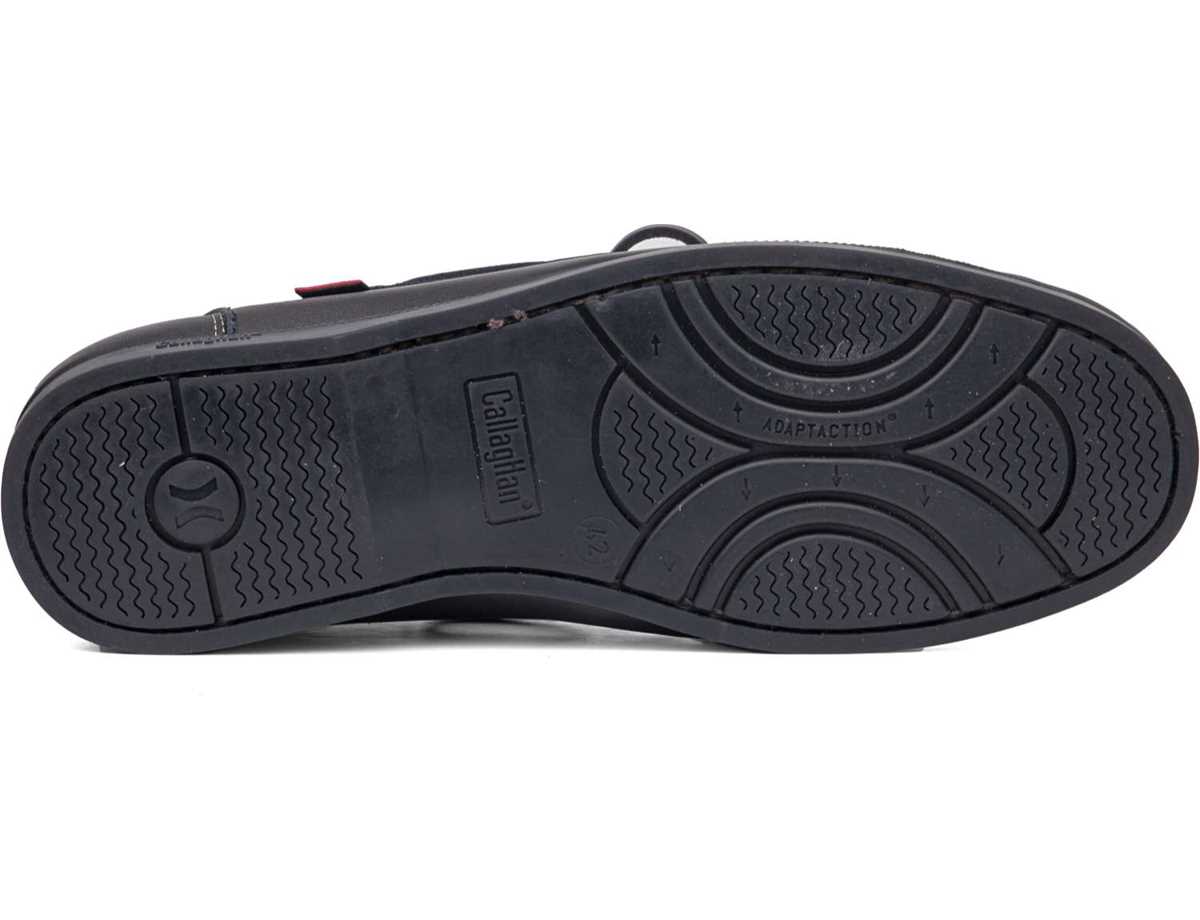 Zapatos del Barco Callaghan 51604 Yate Hombre Negros Azules | XCY2186JZ
